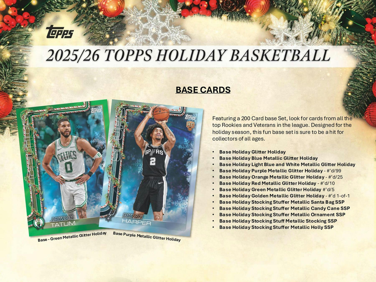 2025-26 Topps Holiday Basketball Mega Box | Columbia Sports Cards