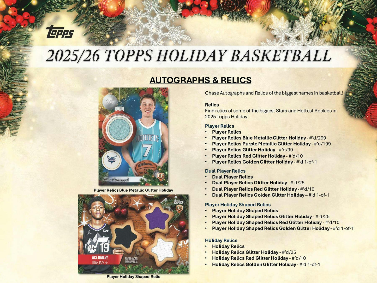 2025-26 Topps Holiday Basketball Mega Box | Columbia Sports Cards