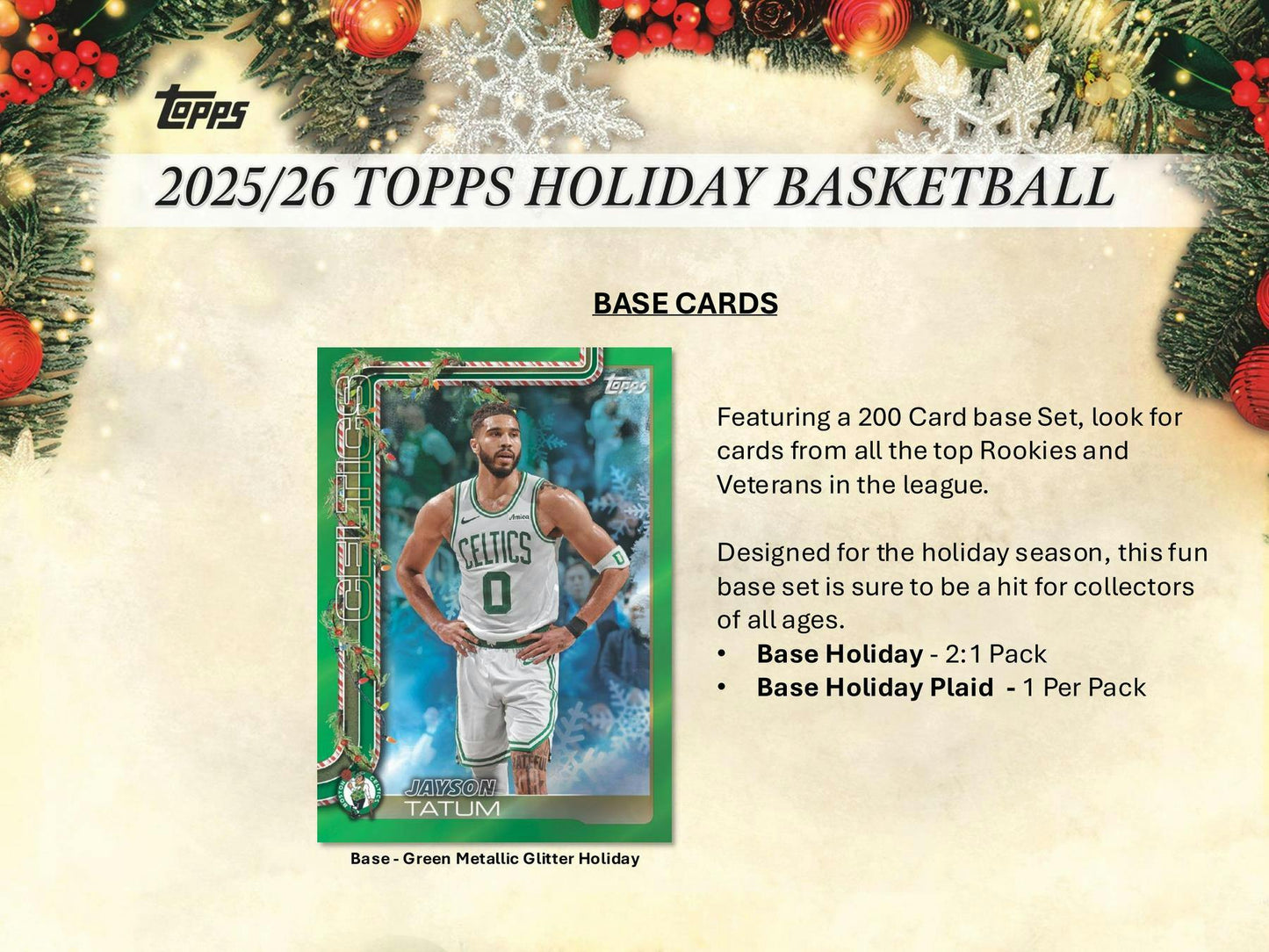 2025-26 Topps Holiday Basketball Countdown Calendar Box | Columbia Sports Cards