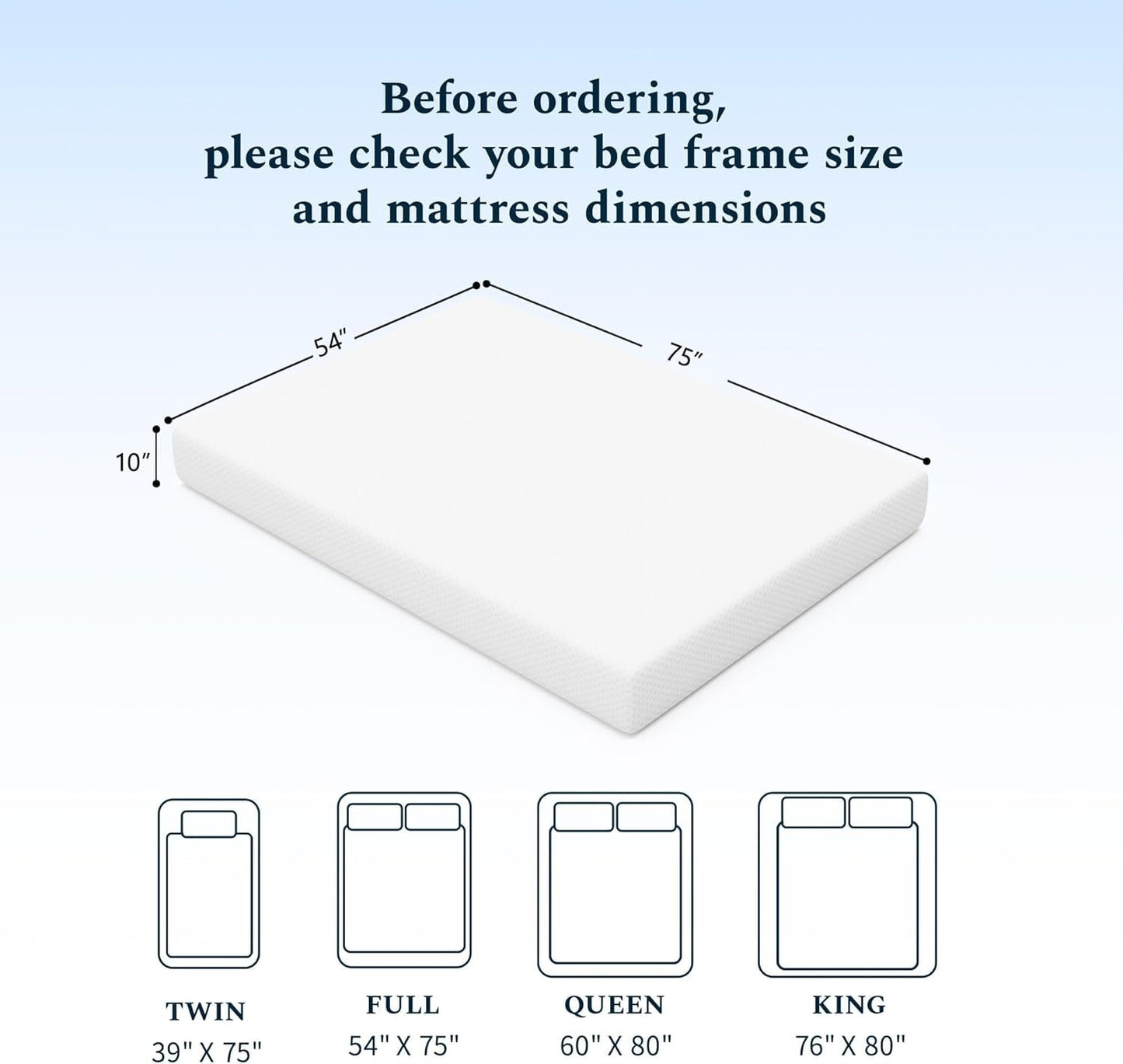Gel Memory Foam Full Mattress For Ultimate Sleep Comfort-1