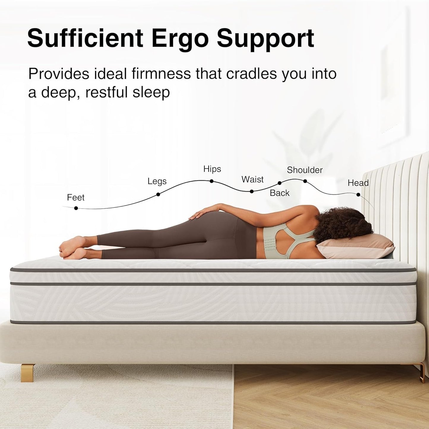 14 Inch Queen Size Hybrid Mattress With Comfort Support-1