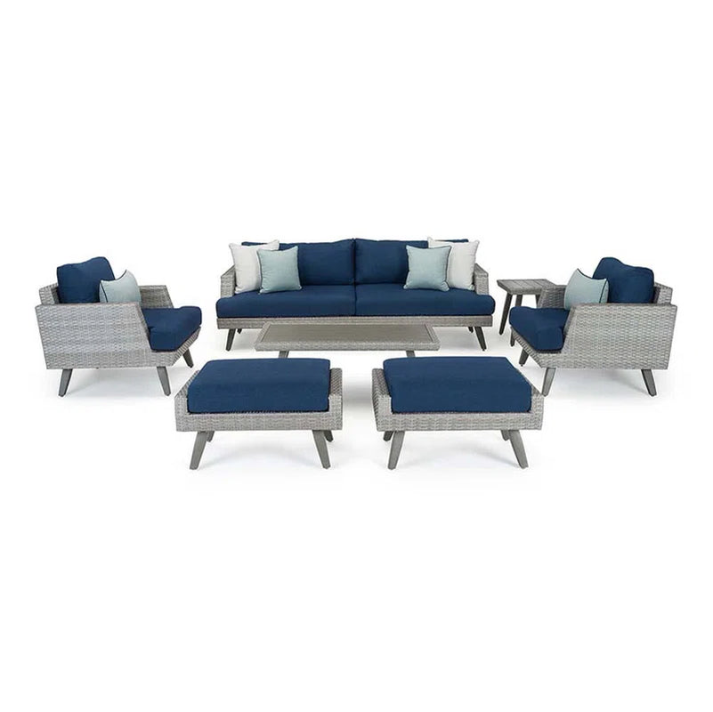 Outdoor Patio Conversation Set With Cushions For Backyard-2