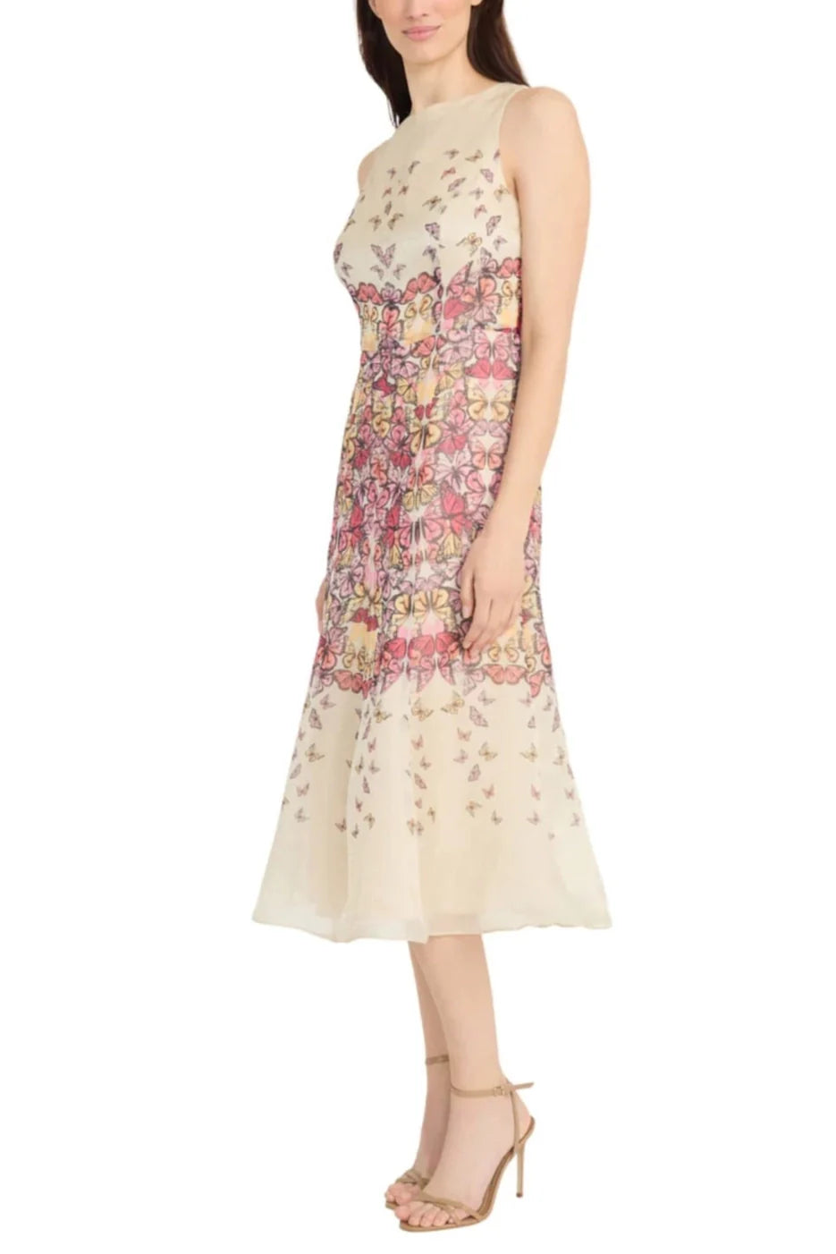 Maggy London Butterfly Organza Day Dress