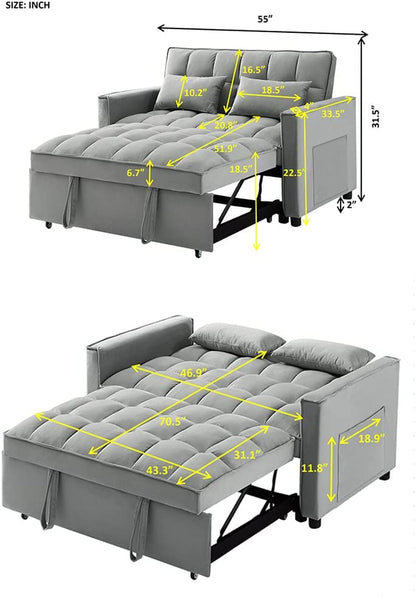 Adjustable Backrest Sofa Bed for Modern Living-2