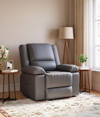 Oversized Wide Power Lift Recliner Chair - Heat and Massage, Adjustable Back and Legs, PU Leather Electric Lift Chair Designed for the Elderly and People with Mobility Impaired-1