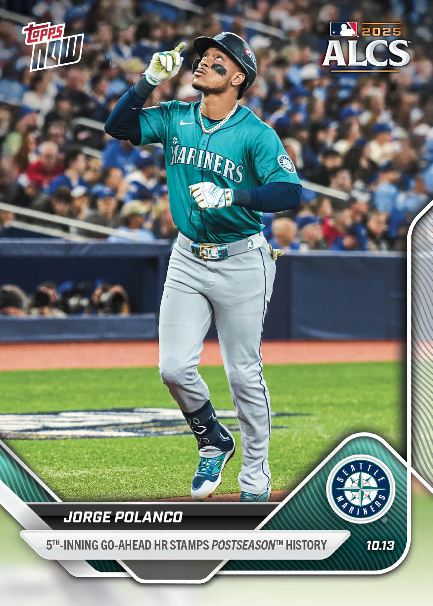 2025 Topps Now Jorge Polanco Card 864 5th Inning Go-Ahead Seattle Mariners