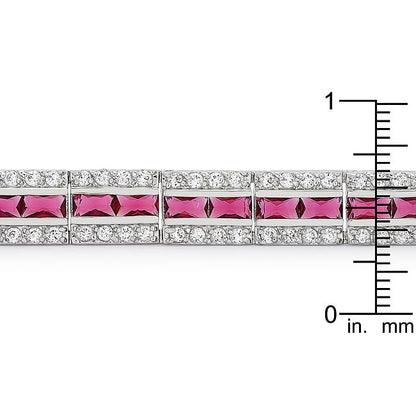 Balboa Red Cubic Zirconia Bracelet-1