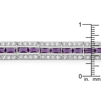 Balboa Purple Cubic Zirconia Bracelet-1