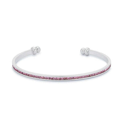 Channel-Set Pink Cubic Zirconia Cuff-2