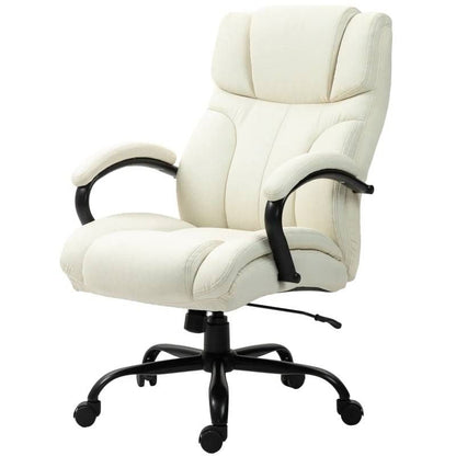 Cream White Big/Tall Adjustable Height Office Chair - 500 lbs. Weight Capacity-2