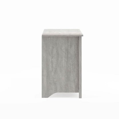 Farmhouse Style TV Stand in Light Grey Oak Wood Finish - for TVs up to 70-inch-1