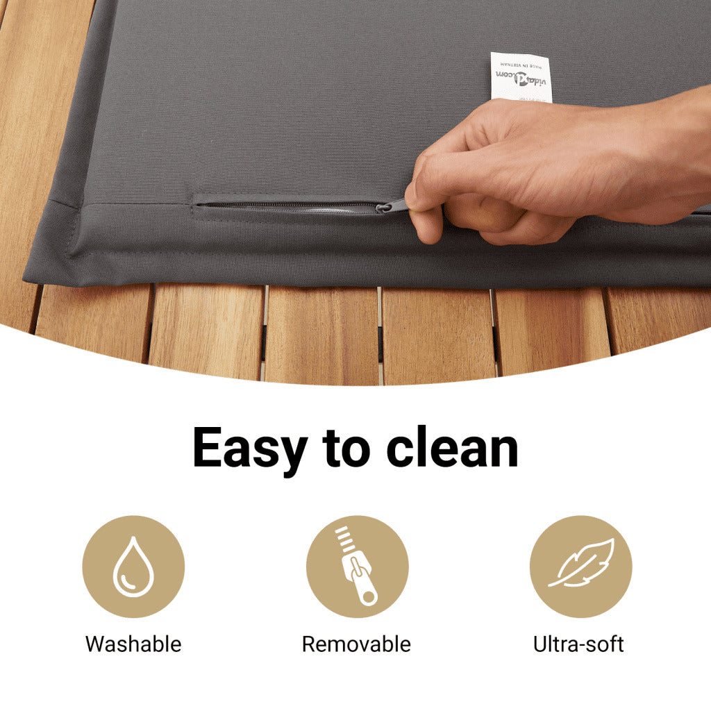 vidaXL 3 Piece Patio Sofa Set with Cushions Gray Poly Rattan-1