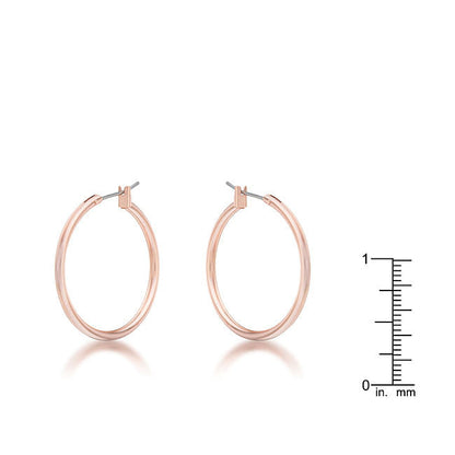 Small Rosegold Hoop Earrings-0