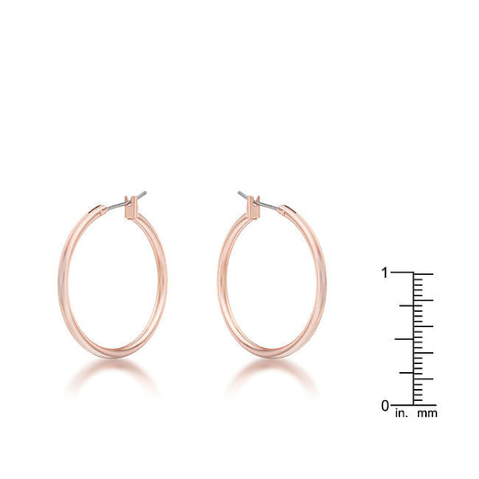 Small Rosegold Hoop Earrings-0
