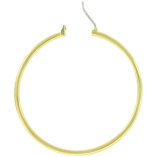 Large Golden Hoop Earrings-0