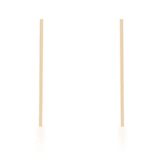 Carolee Gold Stainless Steel Line Drop Earrings-0