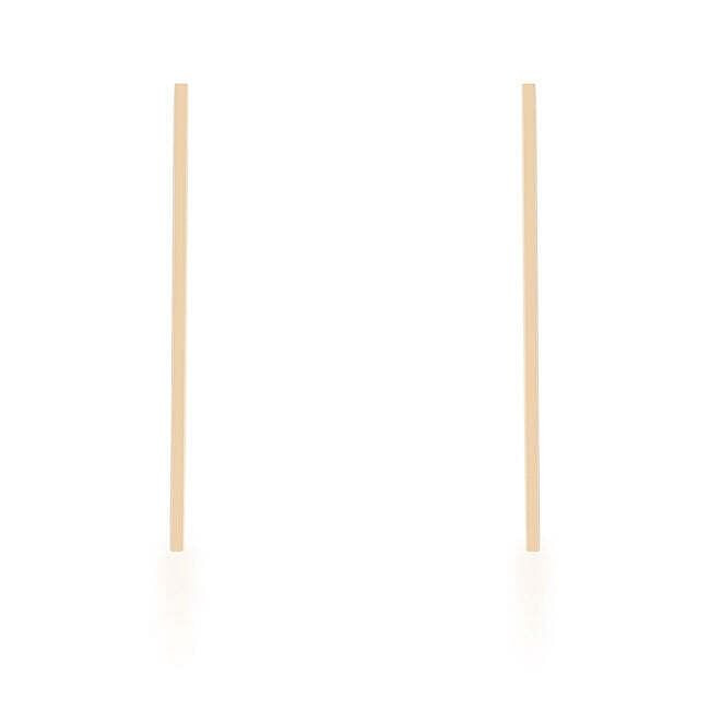 Carolee Gold Stainless Steel Line Drop Earrings-0