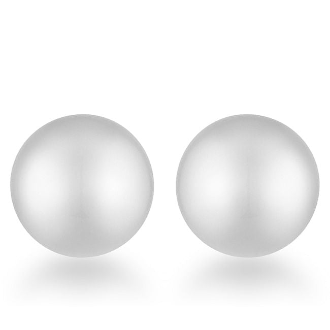 Julie Rhodium Sphere Stud Earrings-2