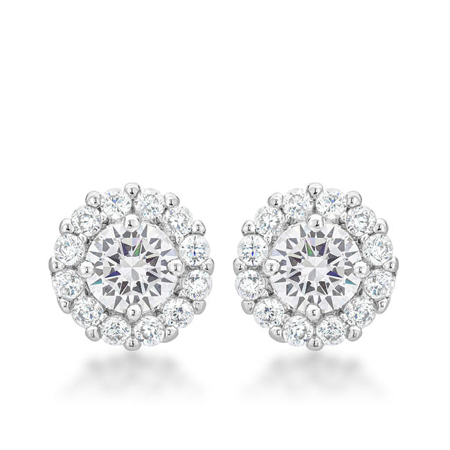 Bella Bridal Earrings in Clear-0