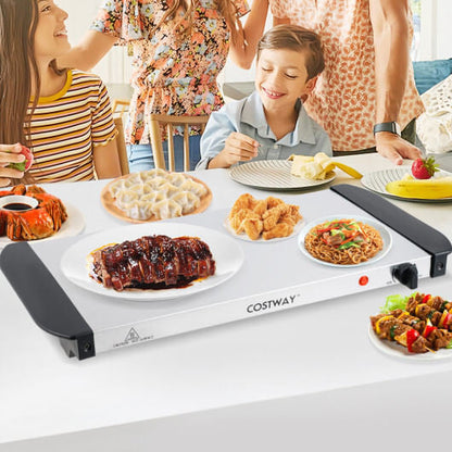 Electric Buffet Server Food Warmer with 3 Removable Trays-1