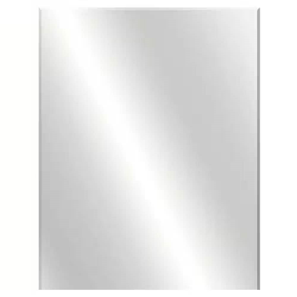 36-in x 30-in Flush Mount Bathroom Wall Mirror - Hang Vertically or Horizontally-0