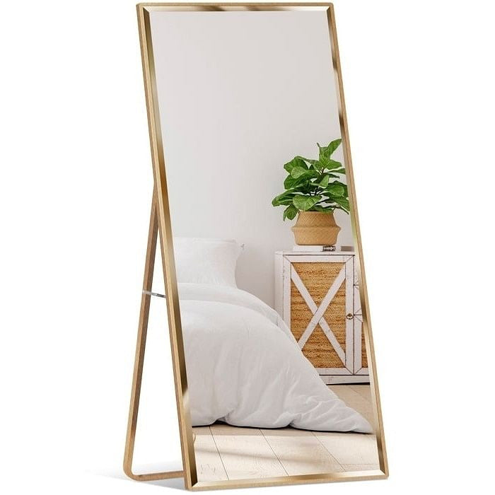 Gold Large Full Length Leaning Wall or Hanging Mirror-2