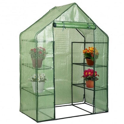 Portable 4 Tier Walk-in Plant Greenhouse with 8 Shelves-5
