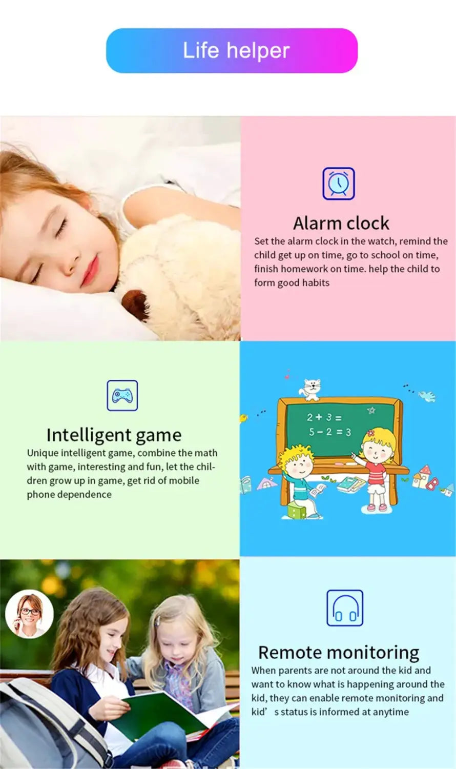 Kids Smart Watch Q19 Location SoS Camera two-way communication Kids Toy