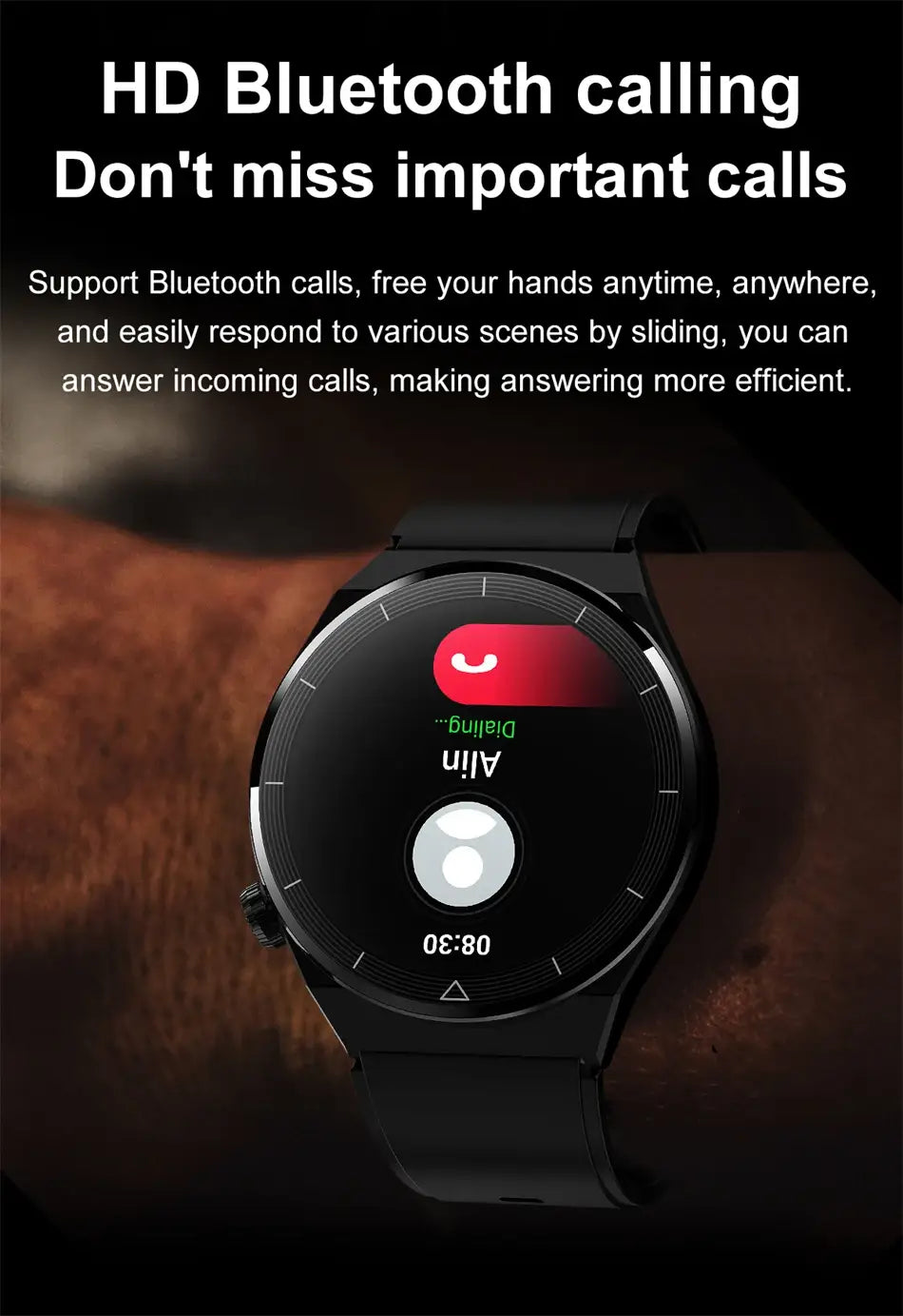 For Huawei Xiaomi NFC Smart Watch Men GT3 Pro AMOLED 390*390 HD Screen Heart Rate Bluetooth Call IP68 Waterproof SmartWatch 2023 8