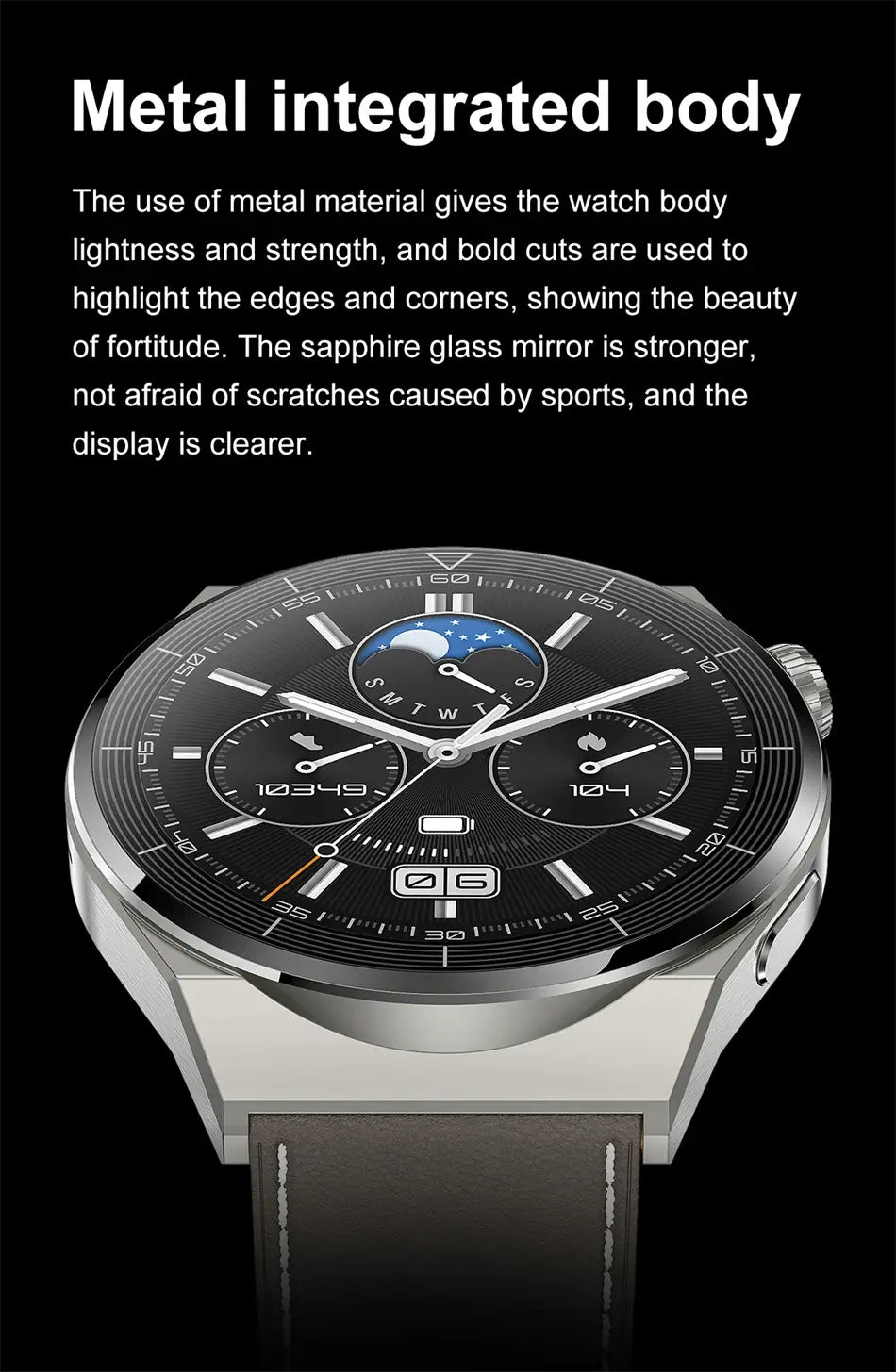 For Huawei Xiaomi NFC Smart Watch Men GT3 Pro AMOLED 390*390 HD Screen Heart Rate Bluetooth Call IP68 Waterproof SmartWatch 2023 4