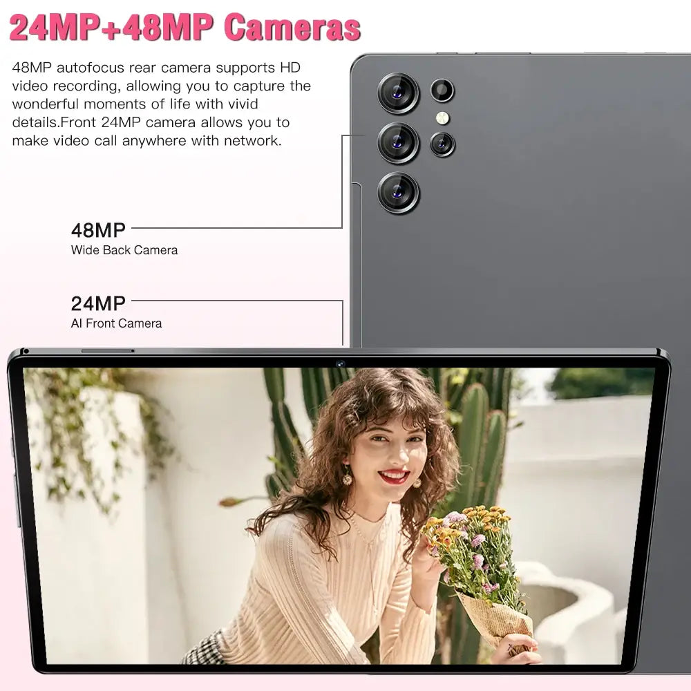 Pad Ultra original 16GB + 1TB 24MP + 48MP 12 Inch Tablet Double SIM SD Card Android 13 Tablet PC Laptop