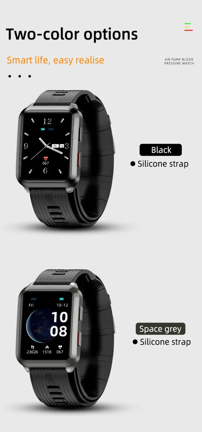 Air pump blood pressure measurement Smartwatch P60 with Air Bag