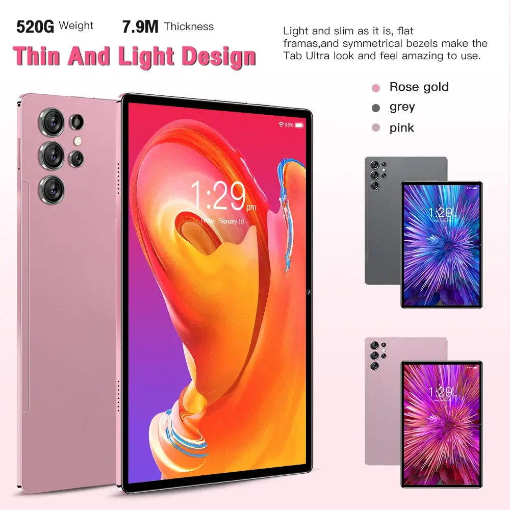 Pad Ultra original 16GB + 1TB 24MP + 48MP 12 Inch Tablet Double SIM SD Card Android 13 Tablet PC Laptop