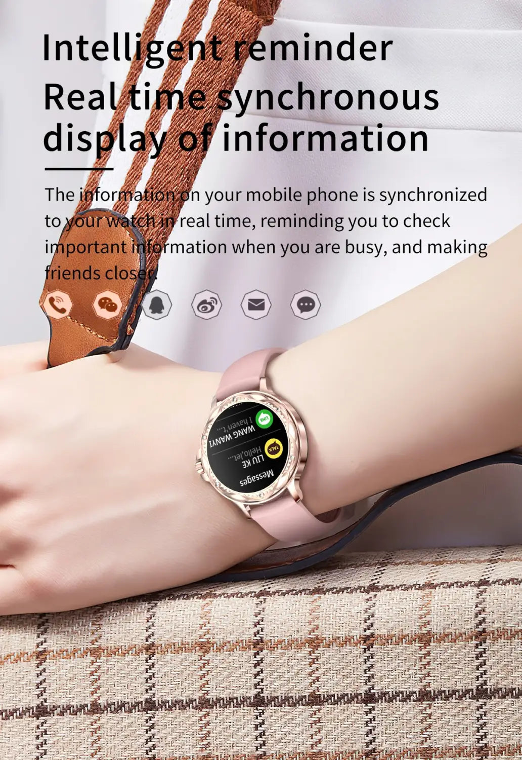 Diamond Smartwatch High Quality With Bracelet Set