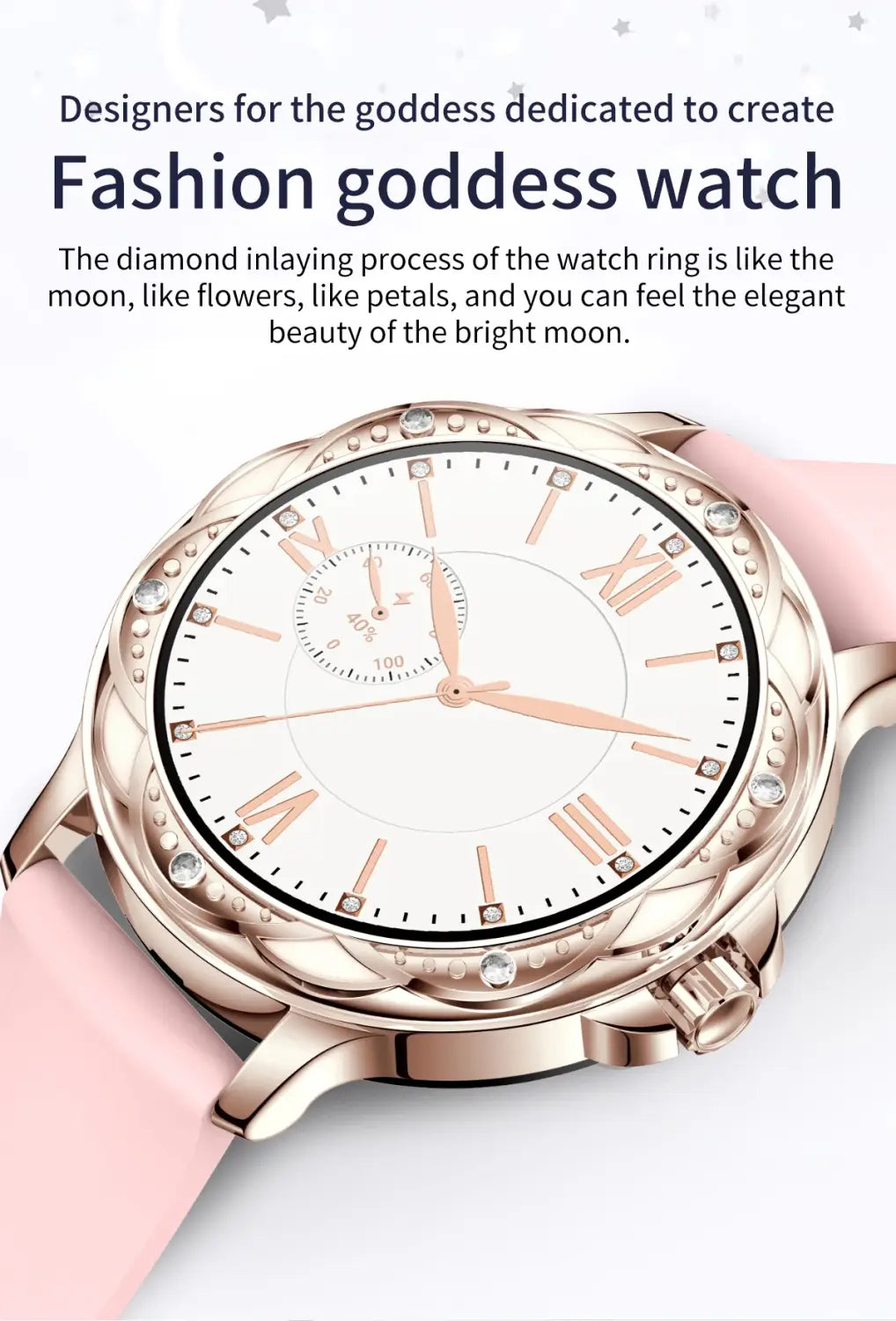 Diamond Smartwatch High Quality With Bracelet Set