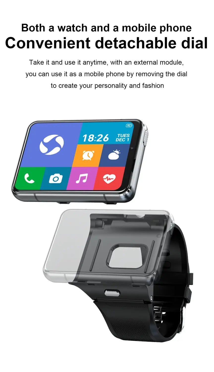 Touch Screen 4G Android Smartwatch