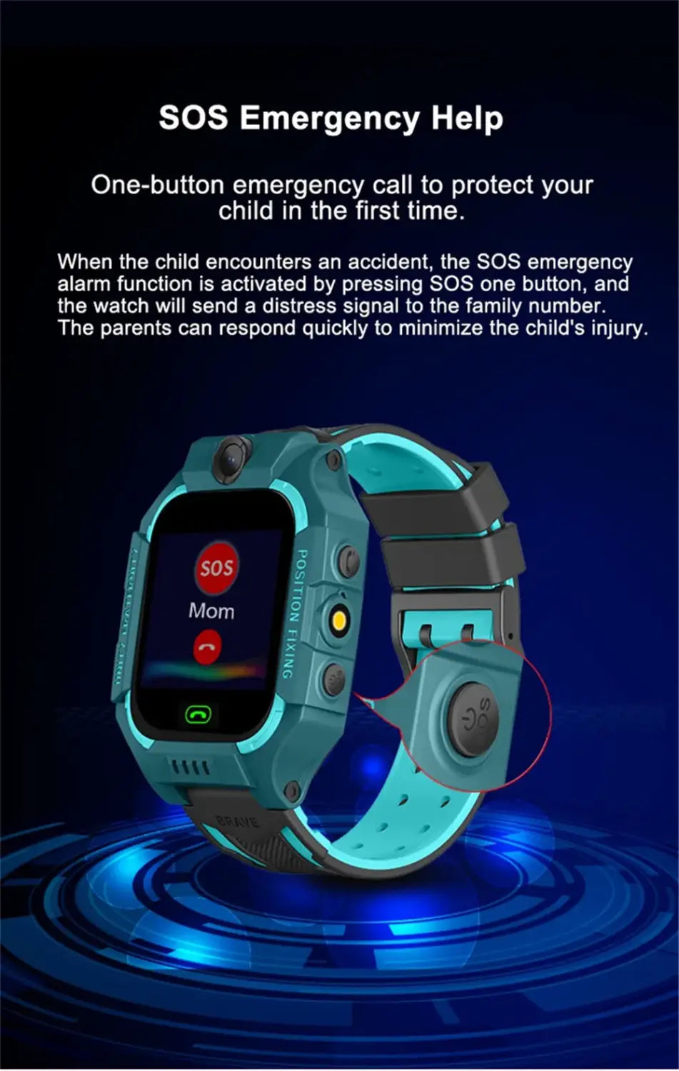 Kids Smart Watch Q19 Location SoS Camera two-way communication Kids Toy