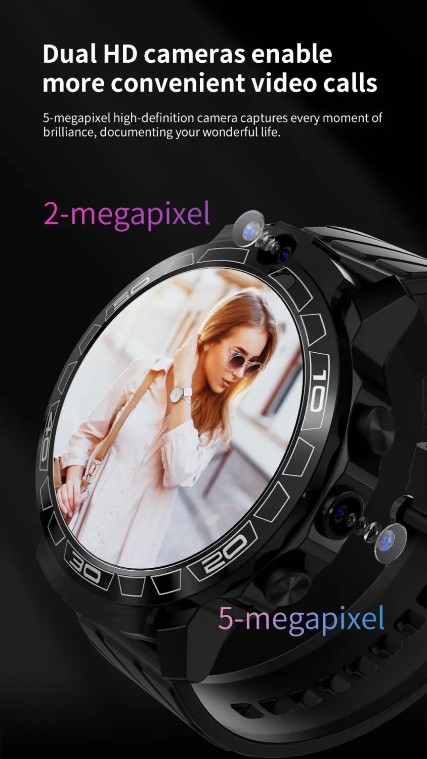 LOKMAT Android 8.1 system 4G LTE 3 Pro 4G smart watches