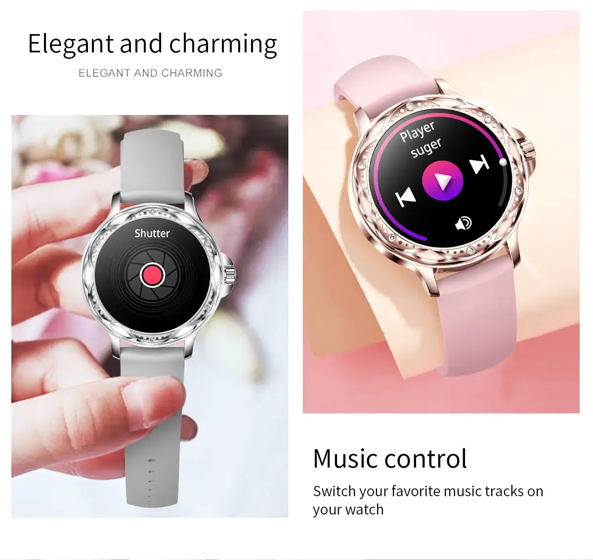 Diamond Smartwatch High Quality With Bracelet Set