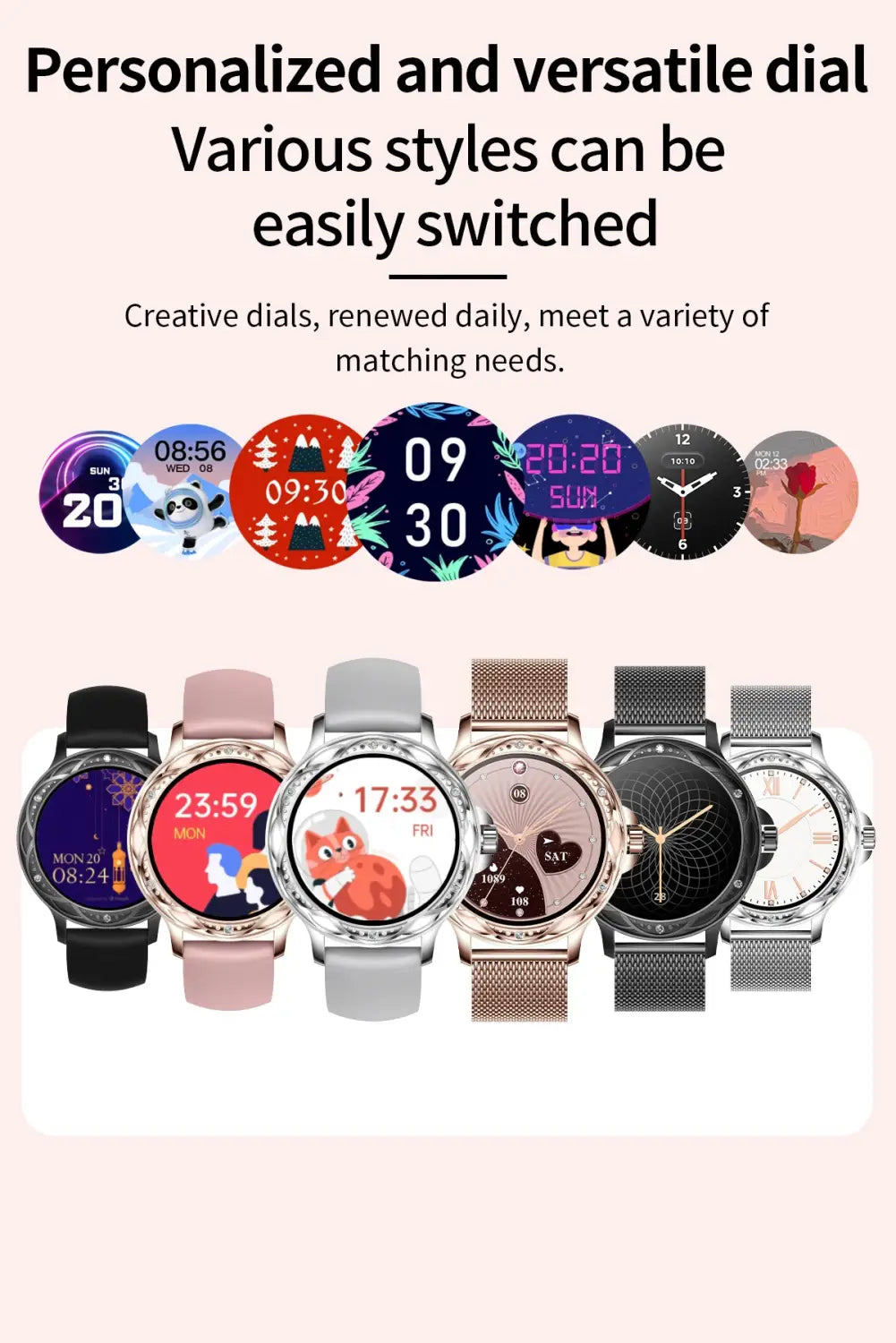 Diamond Smartwatch High Quality With Bracelet Set