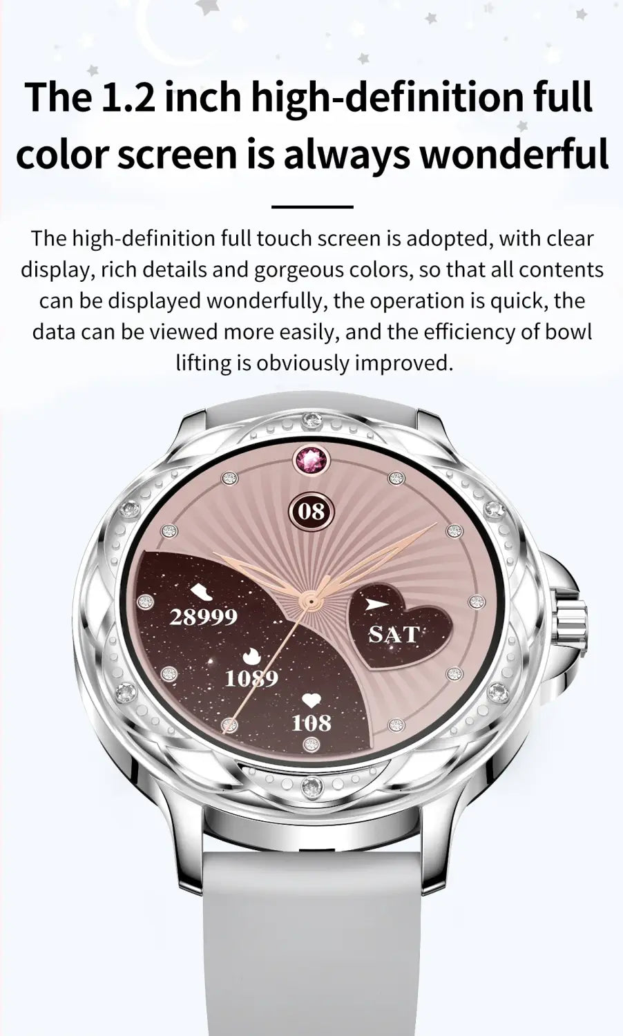 Diamond Smartwatch High Quality With Bracelet Set