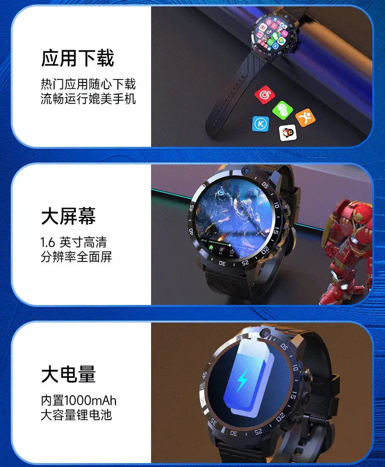 Flagship Model MT27 Smartwatch 4G + 128G Music with Bluetooth Camera support Scanning code