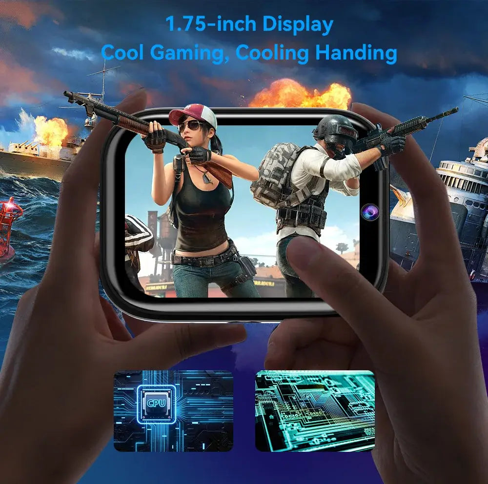Smartwatch Android 9.1 2GB 16GB Dual Chip Dual Mode Quad Core 1.75 IPS Display GPS WIFI Ceramic Camera