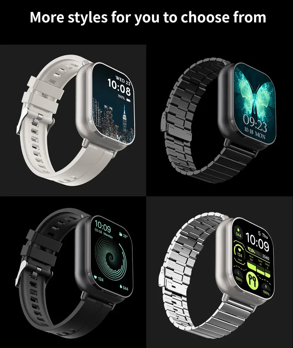 2024 new design Open-cover Smartwatch D8E BT Call Smartwatch with earbuds 2 in 1 headphones TWS NFC Fashion smartwatch