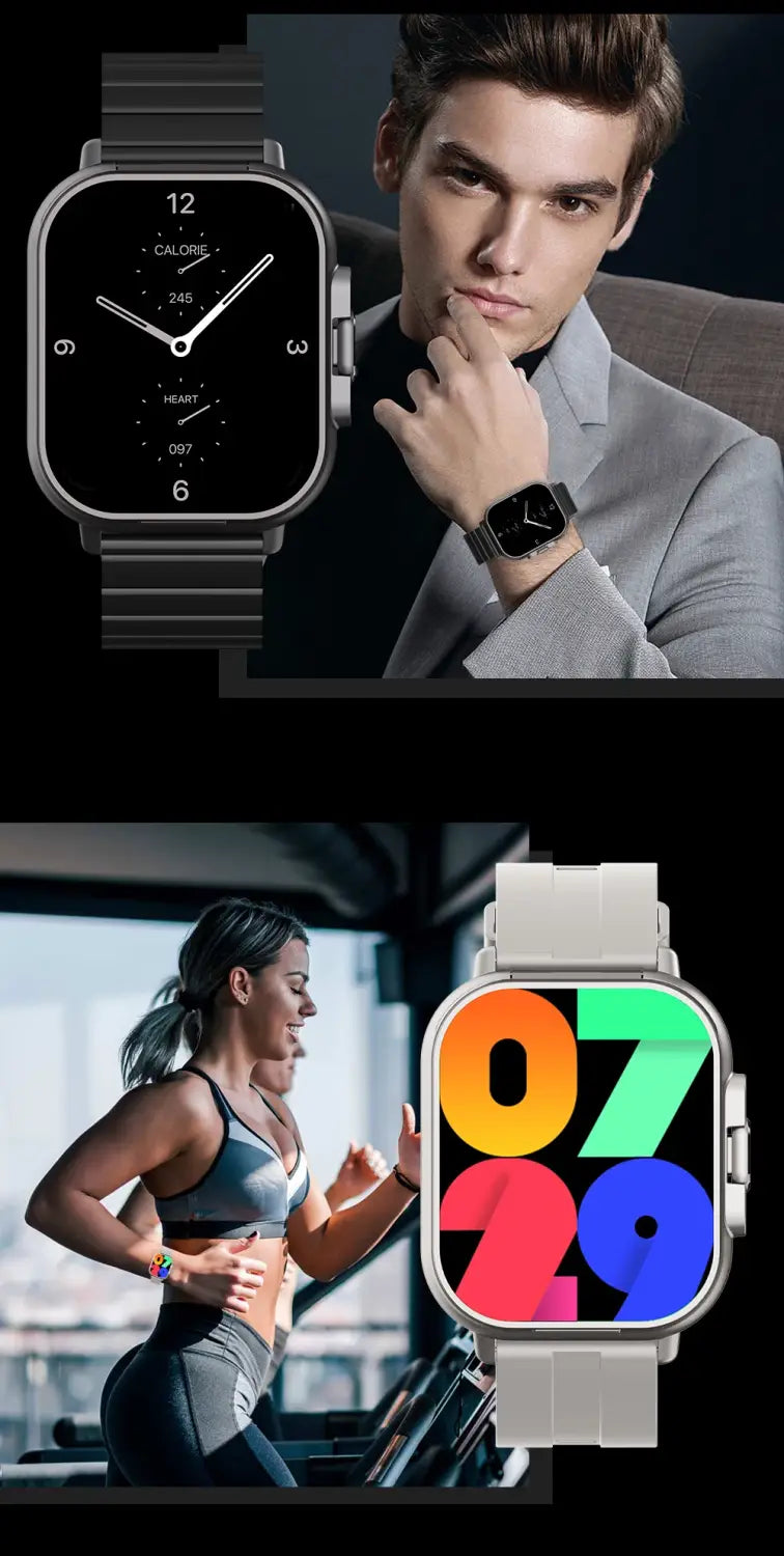 2024 new design Open-cover Smartwatch D8E BT Call Smartwatch with earbuds 2 in 1 headphones TWS NFC Fashion smartwatch