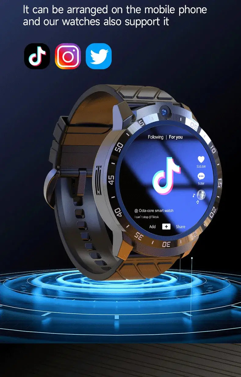 Flagship Model MT27 Smartwatch 4G + 128G Music with Bluetooth Camera support Scanning code