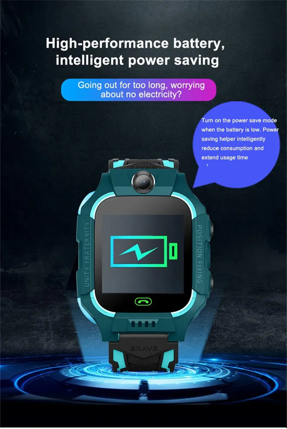 Kids Smart Watch Q19 Location SoS Camera two-way communication Kids Toy