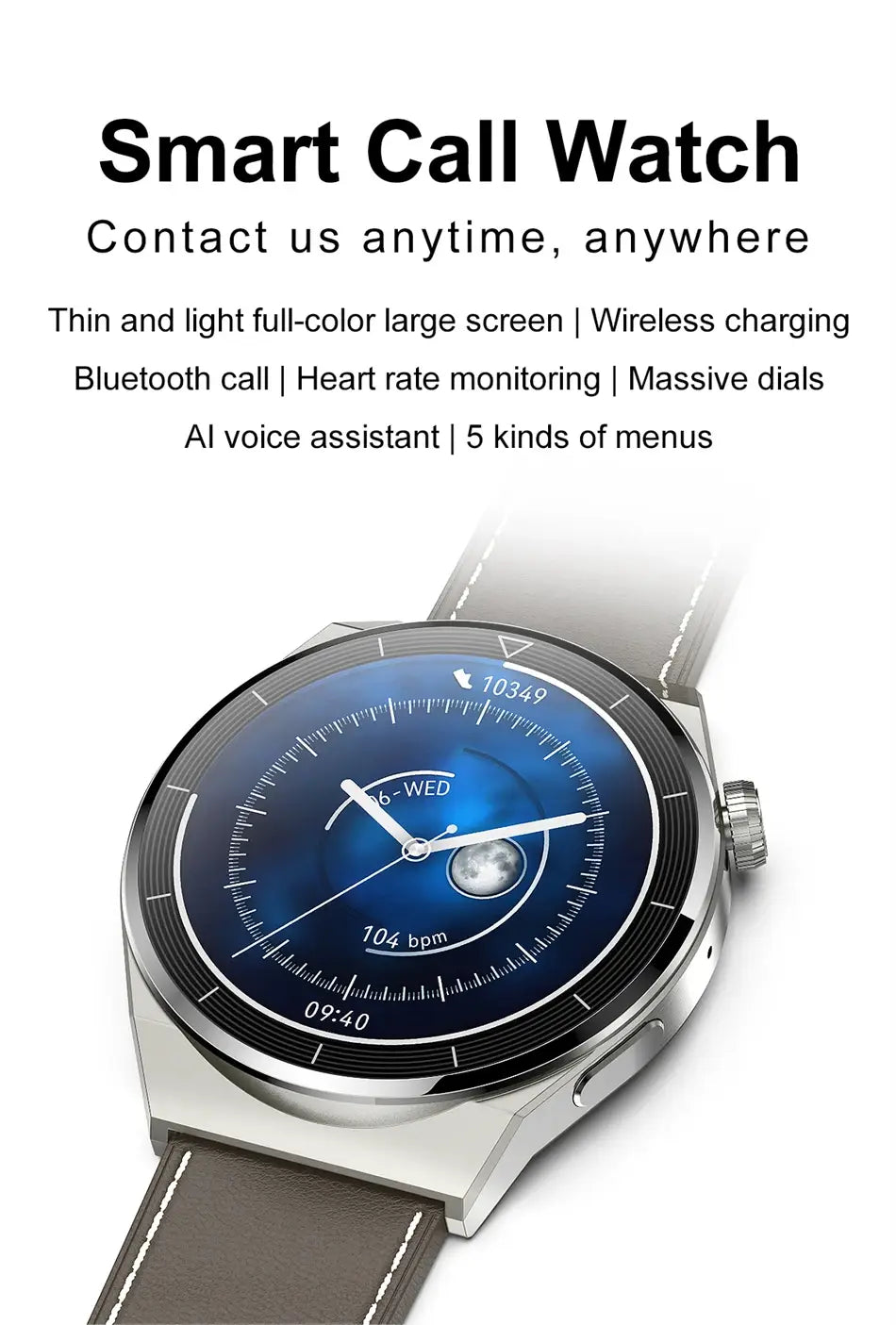 For Huawei Xiaomi NFC Smart Watch Men GT3 Pro AMOLED 390*390 HD Screen Heart Rate Bluetooth Call IP68 Waterproof SmartWatch 2023 0