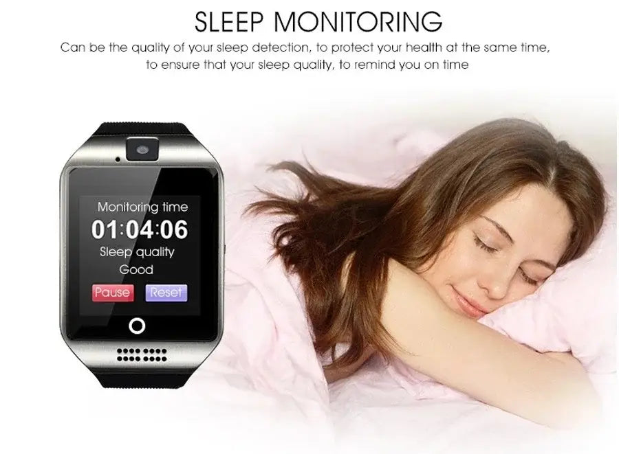 Wireless Smartwatch Q18 Android With SIM Card and Camera Mobile