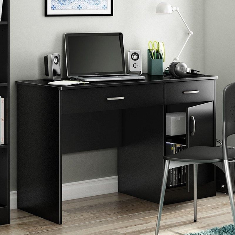 Home Office Work Desk in Black Finish-2